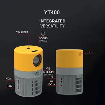 Mini projektor | YT400 HD 1080P, многомодельный telefonski projektor sa sučeljem | WiFi projektor, mini-Jumbotr